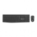 Teclado e Rato Natec NZB-1989 Preto QWERTY Qwerty US