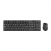 Teclado e Rato Natec Stingray Preto QWERTY Qwerty US