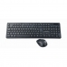 Tastatur og Mus GEMBIRD KBS-WCH-03 Qwerty UK Svart Monokrom QWERTY Qwerty US