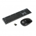 Tastatur mit Maus Ibox DESKTOP KIT PRO Schwarz Englisch QWERTY