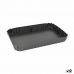 Molde Desmontable Quttin Negro Acero al carbono 25,5 x 17,2 x 3 cm (12 Unidades)