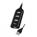 USB Hub Vakoss TC-234UX Hvid Sort