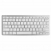 Keyboard Silver Electronics 111938640199 Silver Spanish Qwerty