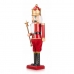 Figura Decorativa Quebra-Nozes Vermelho Música Movimento Extensível Plástico