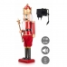 Decoratieve figuren Notenkraker Rood Muziek Bewegings Uitschuifbaar Plastic