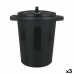 Balde de Lixo Dem 100 L Preto 64 x 54 x 68 cm (3 Unidades)