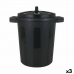 Balde de Lixo Dem 50 L Preto 55 x 41 x 54 cm (3 Unidades)