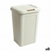 Rubbish bin Tontarelli Arianna White 10 L (8 Units)