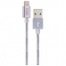 Cabo Carregador USB Lightning  iPhone DCU 34101205 Prateado 1 m