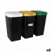 Recycling prullenbak Tontarelli Geel Wit Groen (6 Stuks)