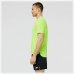 Īsroku Sporta T-krekls New Balance Laima zaļa