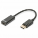 DisplayPort – HDMI adapteris Digitus AK-340400-001-S Juoda 15 cm