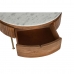 Mesa de Centro DKD Home Decor Mármore Madeira de mangueira (85 x 85 x 45 cm)