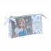 Malas para tudo triplas Frozen Memories Azul Branco (22 x 12 x 3 cm)