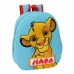 Schulrucksack 3D The Lion King Simba Rot Hellblau