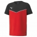 Camiseta de Manga Corta Infantil Puma individualRISE Rojo Negro