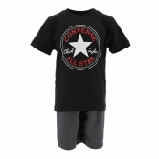 Conjunto Deportivo para Niños Converse Negro/Rojo