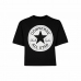 T-shirt med kortärm Signature  Converse  Chuck Patch Boxy Svart