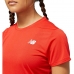 Dames-T-Shirt met Korte Mouwen New Balance Accelerate Rood