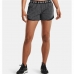 Naisten urheilushortsit Under Armour Play Up 3.0 Twist Tumman harmaa Musta