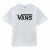 Kortarmet T-skjorte til Barn Vans Classic Hvit