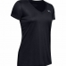 Camisola de Manga Curta Mulher Under Armour Tech SSV Solid Preto