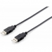 USB A til USB B Kabel Equip 128870 Svart 1,8 m