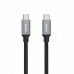 Kábel USB C Aukey CB-CD5 Čierna Čierna/Sivá 1 m