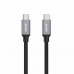 Cable USB C Aukey CB-CD5 Negro Negro/Gris 1 m