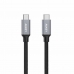 Kabel USB C Aukey CB-CD5 Černý Černá/šedá 1 m