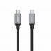 Kábel USB C Aukey CB-CD5 Čierna Čierna/Sivá 1 m