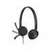 Auriculares con Micrófono Logitech 981-000475           USB 1,8 m Negro