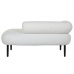 Dīvāns DKD Home Decor Balts Melns Metāls Scandi 127,5 x 73,5 x 64 cm