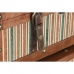 Laegaste Komplekt Home ESPRIT Pruun Mitmevärviline Puit Kangas Koloniaalne 81 x 49 x 45 cm