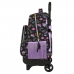 Mochila Escolar com Rodas Monster High Creep Preto 33 X 45 X 22 cm