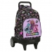 Mochila Escolar com Rodas Monster High Creep Preto 33 X 45 X 22 cm