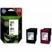 Φυσίγγιο Συμβατό HP Pack de ahorro de 2 cartuchos de tinta original HP 301 negro/Tri-color Μαύρο Τρίχρωμο Λευκό