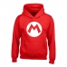 Uniseks Hoodie Super Mario Badge Rood