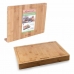 Bambusova Deska Za Rezanje S Priročnim Robom Za Pult Quttin 88909 (35 x 25 x 1,2 cm) Bambus (8 kosov)