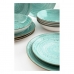 Dinnerware Set Quid Montreal Ceramic Turquoise Stoneware 18 Pieces