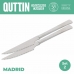 Комплект Ножове за Месо Madrid Quttin Madrid (21 cm) 21 x 2 cm 2 Части (2 броя)