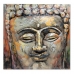 Schilderij DKD Home Decor Buda Hout Metaal Orientaals Boeddha (80 x 80 x 7 cm)