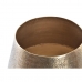 Kaspó DKD Home Decor Aranysàrga Ezüst színű Alumínium Loft Kopott Antik kivitelben 20 x 20 x 17 cm (2 egység)