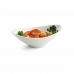 Platou pentru Servire Quid Gastro Oval Ceramică Alb (21,5 x 12,5 x 7 cm) (6 Unități)