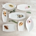 Platou pentru Servire Quid Gastro Pătrat Ceramică Alb (25,2 x 16 x 2 cm) (6 Unități)