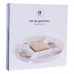 Pladanj za aperitive DKD Home Decor 23,5 x 23,5 x 3 cm Zelena Gres Keramika