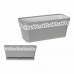 Jardinière auto-arrosante Stefanplast Cloe Blanc Gris Plastique 13,3 x 12,3 x 29,3 cm (12 Unités)