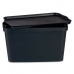 Opbergbak met Deksel Antraciet Plastic 24 L 29,3 x 24,5 x 45 cm (6 Stuks)