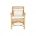 Armchair DKD Home Decor White Natural 56 x 63 x 86 cm