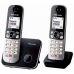 Безжичен телефон Panasonic KX-TG6852SPB Черен